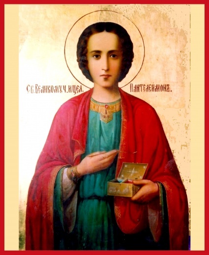 Обретены мощи Великомученика и целителя Пантелеимона.